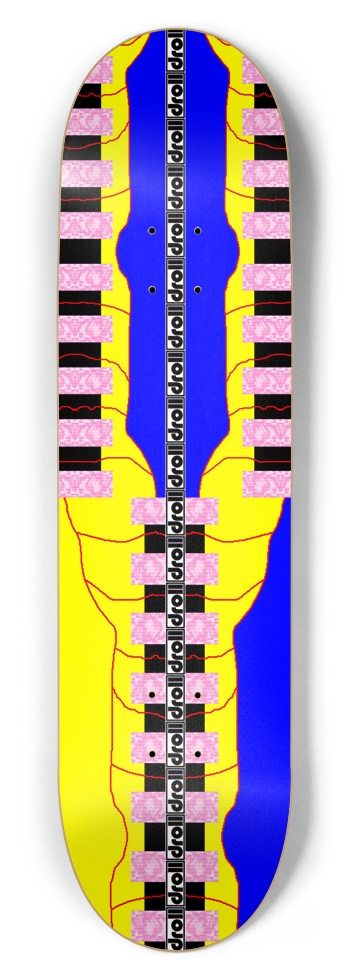 bioelectric fuel cell droll strip 8-1/2 Skateboard Deck