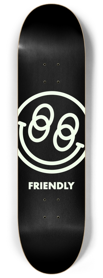FRIENDLY™ Twisted (Glow In The Dark) 8-1/4 Skateboard Deck