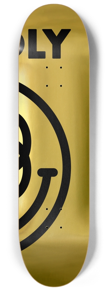 FRIENDLY™ - Three Gold Decks - Collector's Series #001 #3 8-1/4 Skateboard Deck