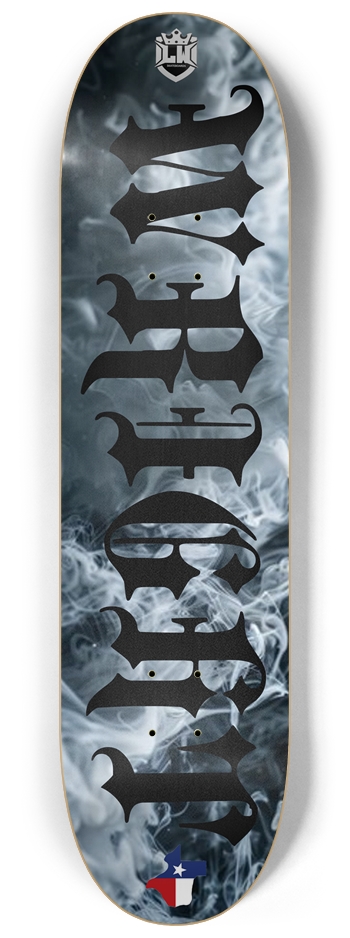 Grey Smoke 8-1/4 Skateboard Deck