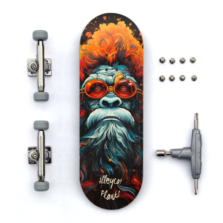 Psychedelic Sasquatch Custom Fingerboard