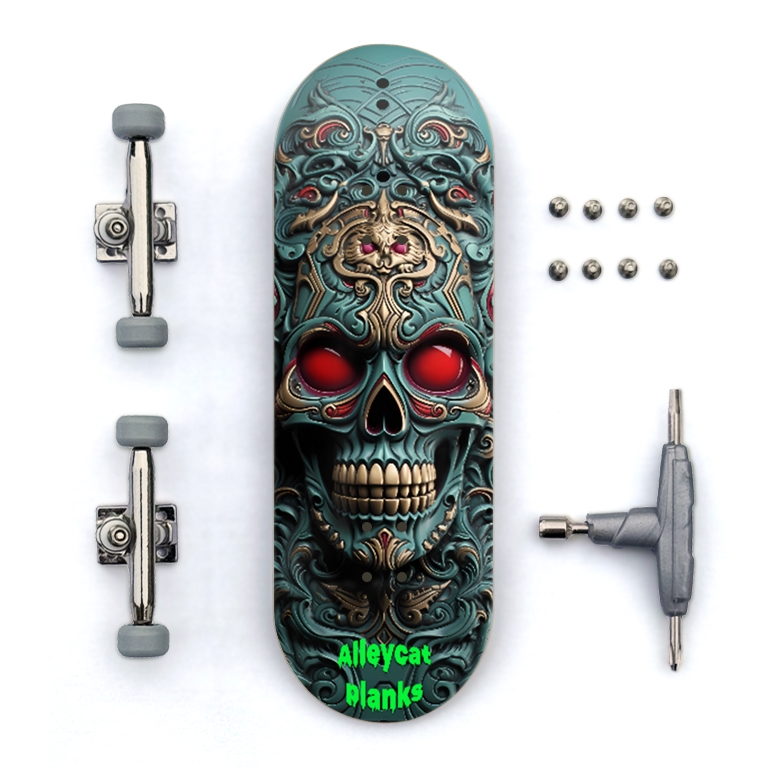 Painted Skull Custom Fingerboard
