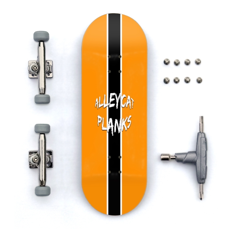 Orange & Black Stripe Custom Fingerboard