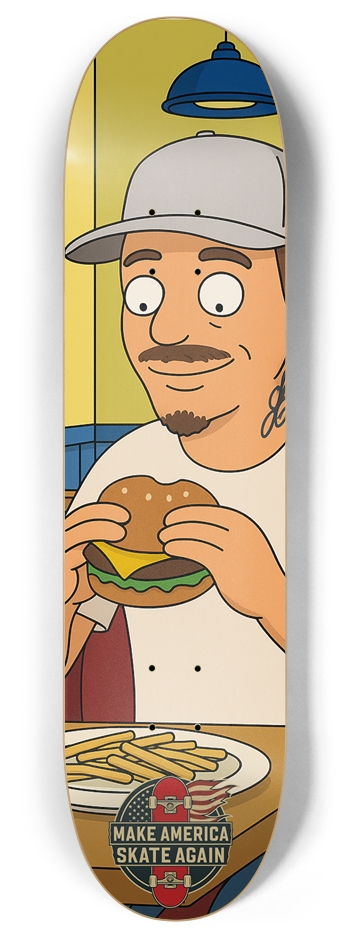 Masa Cory's Burger Deck 8 Inch Skateboard Deck
