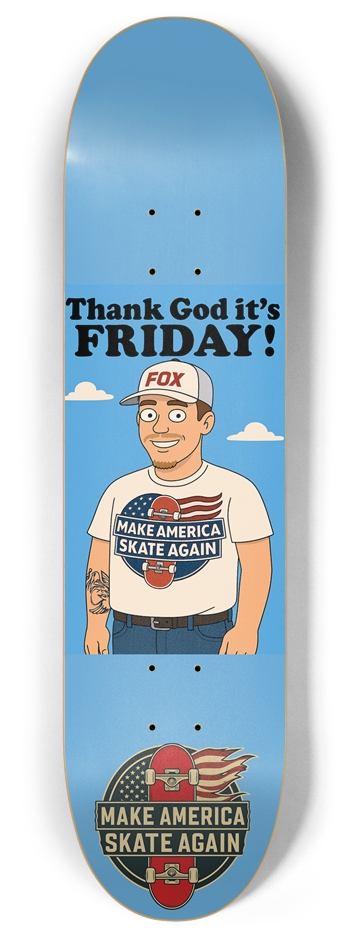 Masa Friday Fox 8.0 8 Inch Skateboard Deck