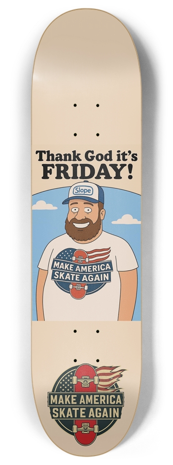 MASA Friday 8.0 Deck 8 Inch Skateboard Deck