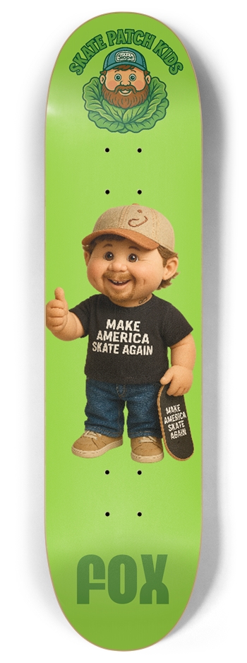 Masa Skate Patch Kids Fox 8 Inch Skateboard Deck