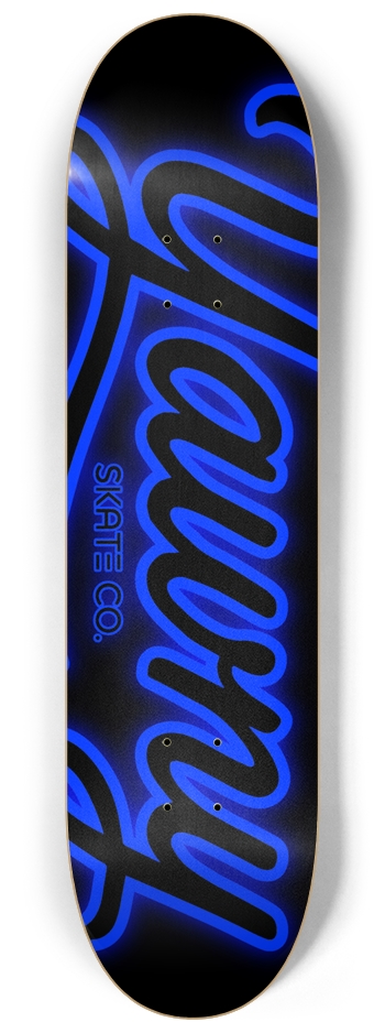 Neon Night (Blue) 8-1/4 Skateboard Deck