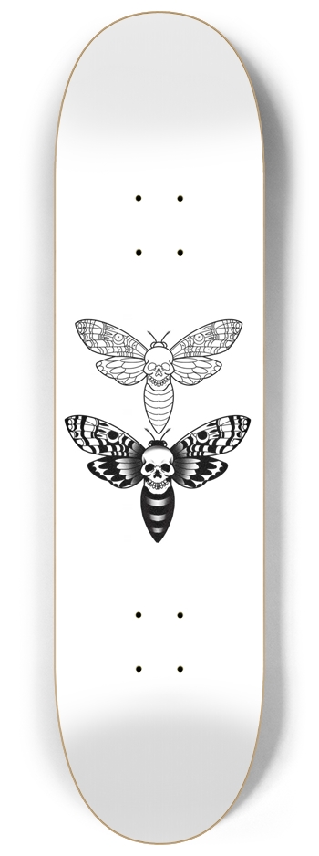 Death moths 2 8-1/4 Skateboard Deck
