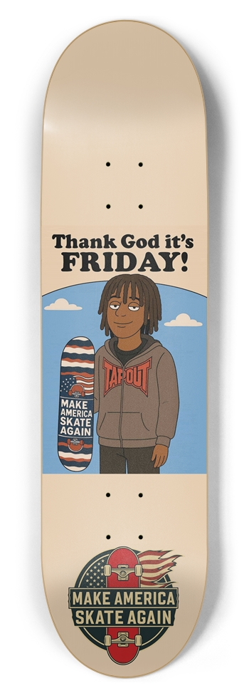 Masa Friday Jaquez 8.5 8-1/2 Skateboard Deck
