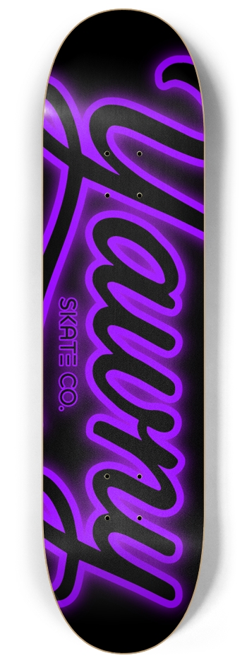 Neon Night (Purple) 8-1/4 Skateboard Deck