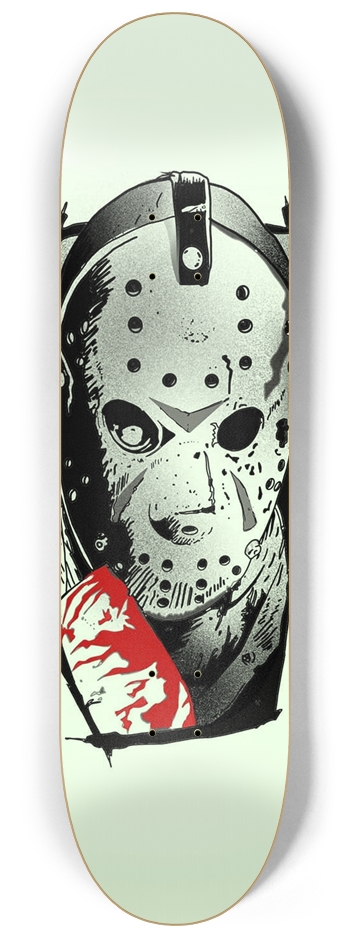 Jason ( glow in the dark ) 8-1/4 Skateboard Deck