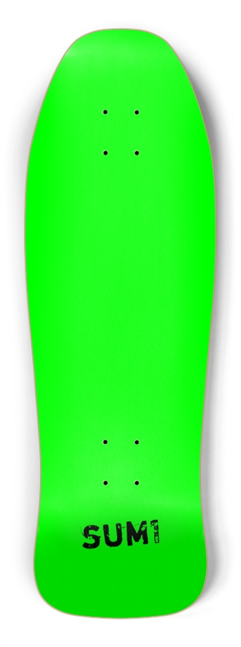 sum1sk8boards blank green dip old school shape skateboard Shredder Shape