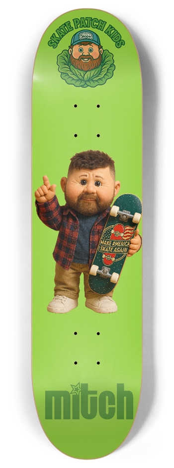 Masa Skate Patch Kids Mitch 8 Inch Skateboard Deck