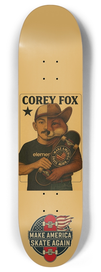 Masa Alter Ego Fox 8.0 8 Inch Skateboard Deck