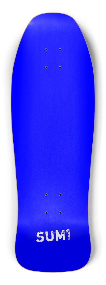 sum1sk8boards blank blue dip old school shape skateboard Shredder Shape