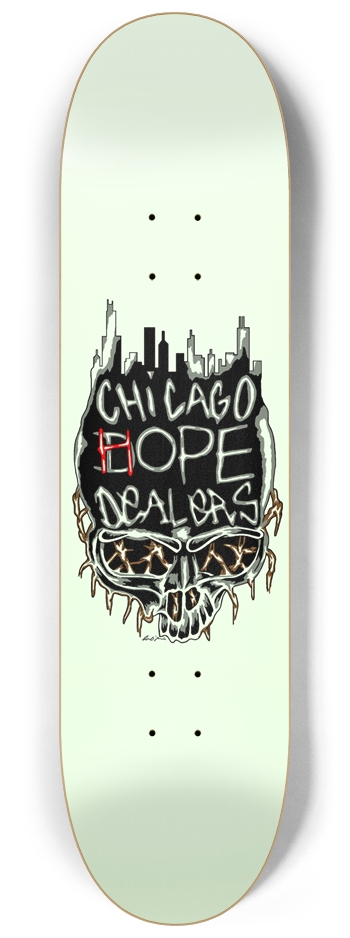 CHD 4 ( glow in the dark ) 8-1/4 Skateboard Deck