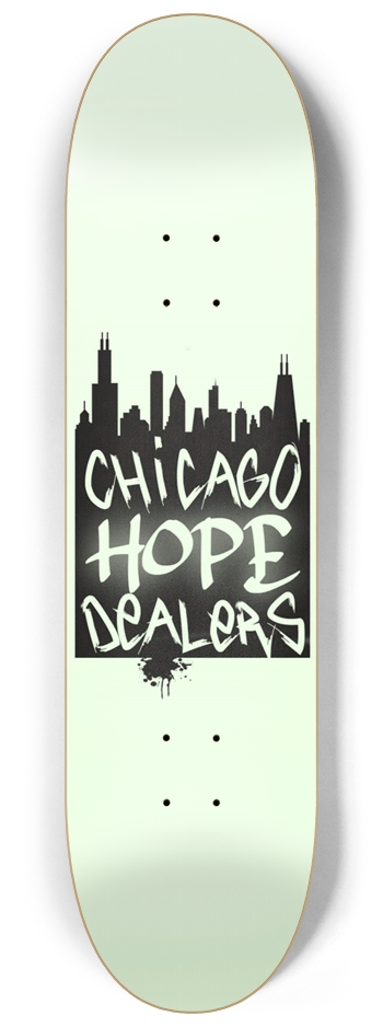 CHD OG LOGO 1 ( glow in the dark ) 8-1/4 Skateboard Deck
