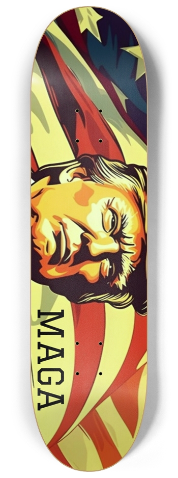 Trump MAGA ( glow in the dark ) 8-1/4 Skateboard Deck