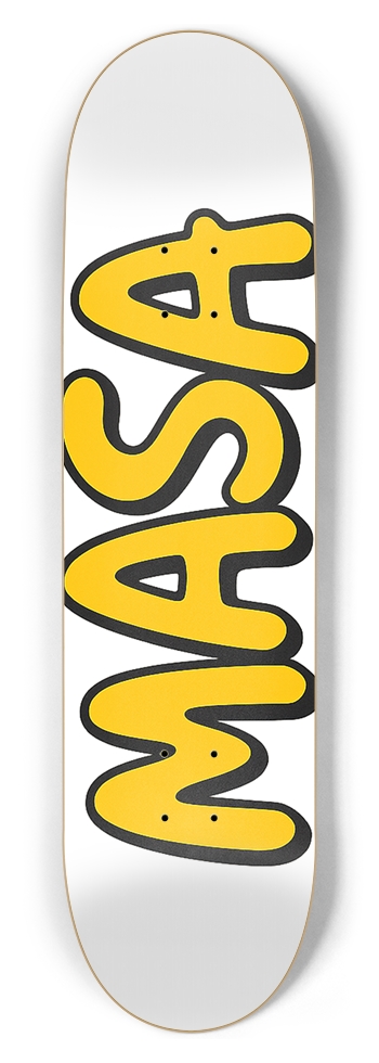 Masa bubble letters deck 8-1/2 Skateboard Deck