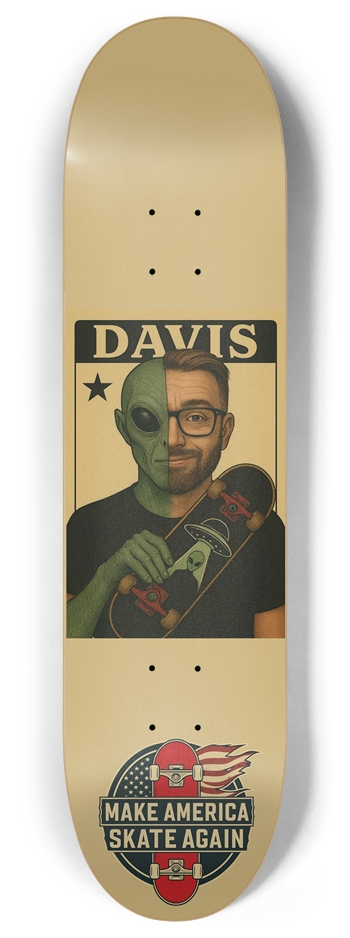 Masa Alter Ego Davis 8.0 8 Inch Skateboard Deck