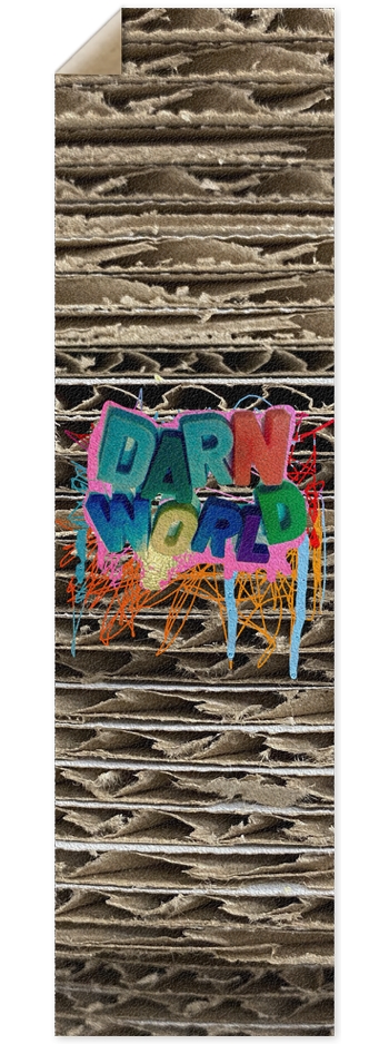 CARDBOARD WHEELS 9” 9 x 33 Inch Griptape