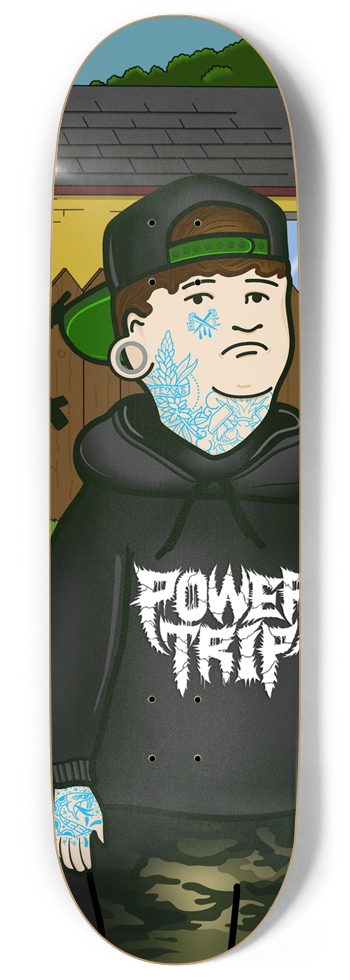 Hardcore power trip Bobby hill 9 Inch Skateboard