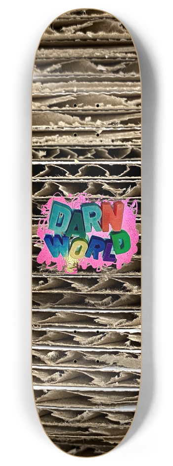 CARDBOARD WHEELS 8” 8 Inch Skateboard Deck