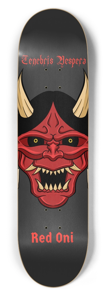 Red Oni 8-1/2 Skateboard Deck