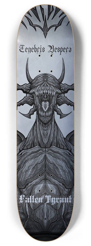 Fallen Tyrant Silver Base 8 Inch Skateboard Deck