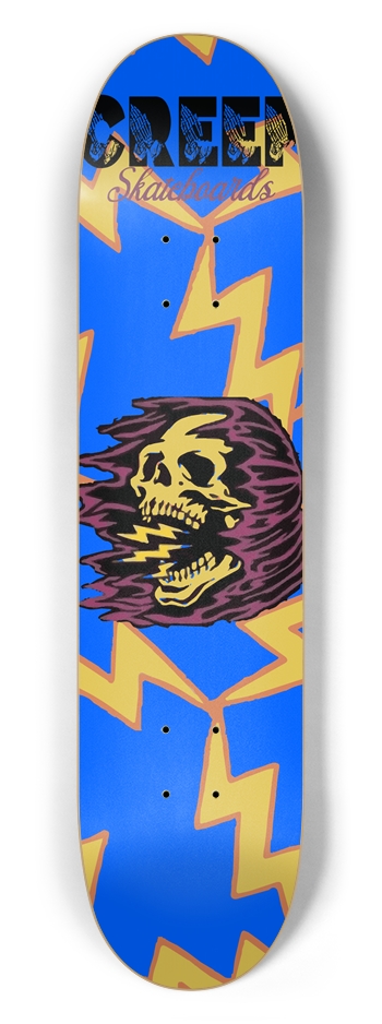 Electric Skull 7-1/2 Skateboard Deck