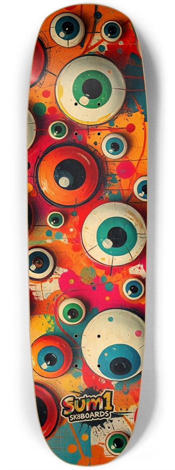 sum1sk8boards eyeball square nose skateboard 