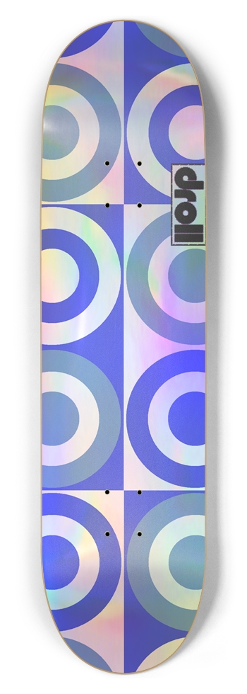 concentric circle study VII 8-1/2 Skateboard Deck