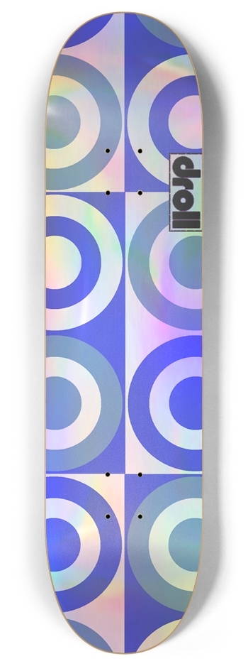 concentric circle study VII 8 Inch Skateboard Deck