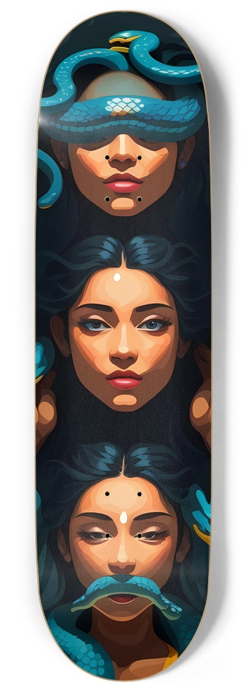 MEDUSA: See no evil, hear no evil, speak no evil 9 Inch Skateboard