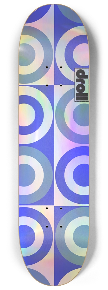concentric circle study VII 8-1/4 Skateboard Deck