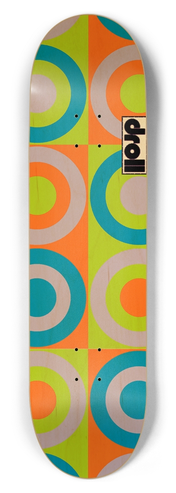 four color study woodgrain 8-1/2 Skateboard Deck