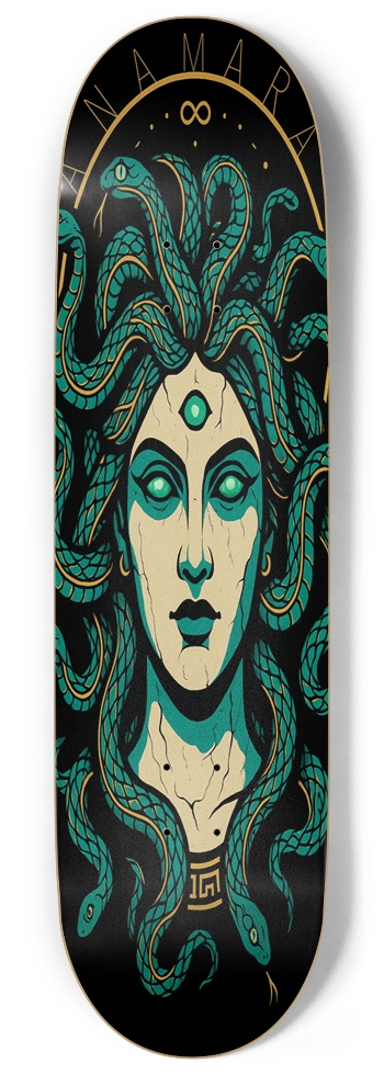 ANAMARA: MEDUSA LOGO 9 Inch Skateboard