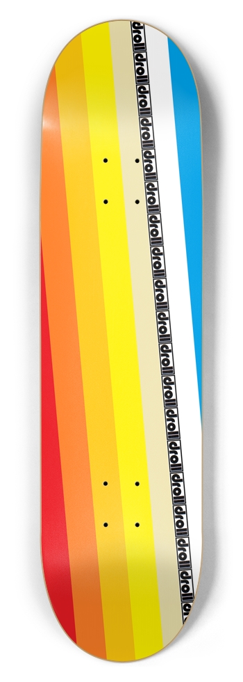 classic stripes twist droll strip 8-1/2 Skateboard Deck