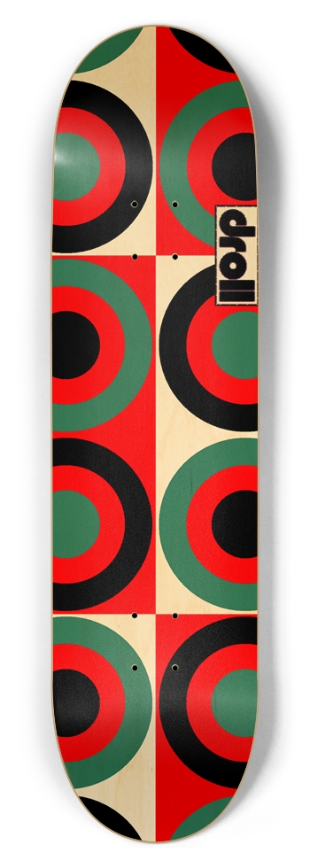 concentric circle study I 8-1/2 Skateboard Deck