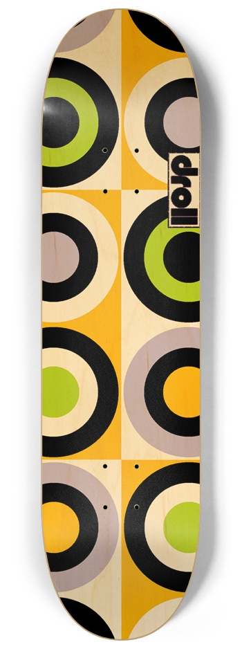 concentric circle study VI 8-1/4 Skateboard Deck