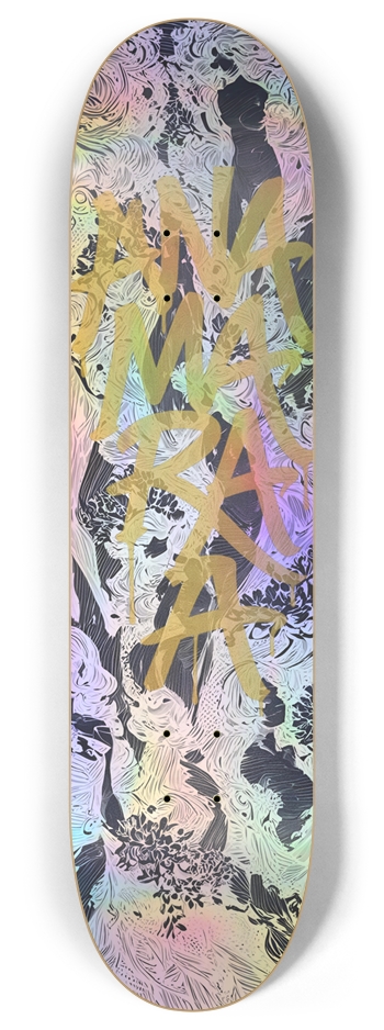 WOVEN MEDUSA SILVER 8 Inch Skateboard Deck