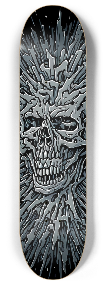 SKULL FRACTALS 8 Inch Skateboard Deck