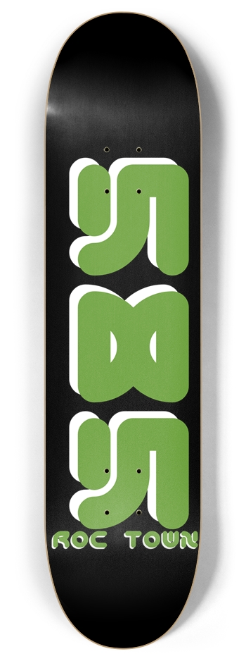 Roc Town “Area Code Green” 8 Inch Skateboard Deck