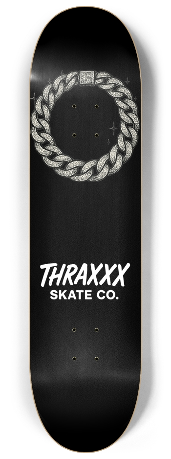 “Cuban Link Chain” 8-1/4 Skateboard Deck