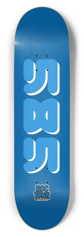 Roc Town “Blue Town Tag” 8-1/2 Skateboard Deck