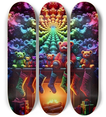 Psychedelic Fractal xmas Theme 8k 0022