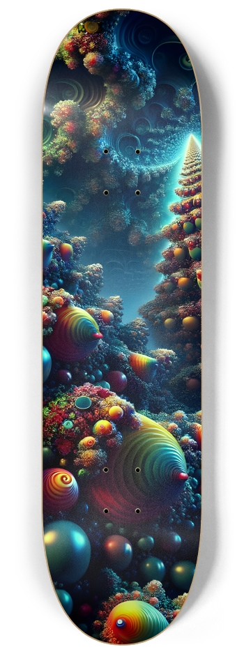 Psychedelic Fractal xmas Theme 8k 0015 #3