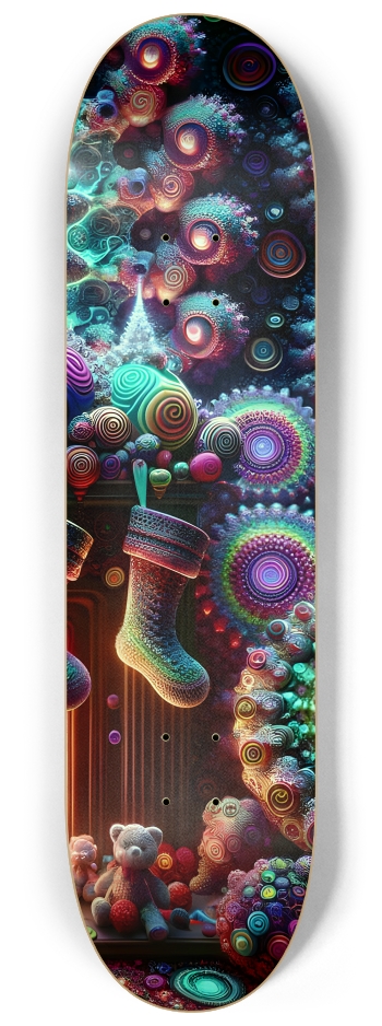 Psychedelic Fractal xmas Theme 8k 0020 #3