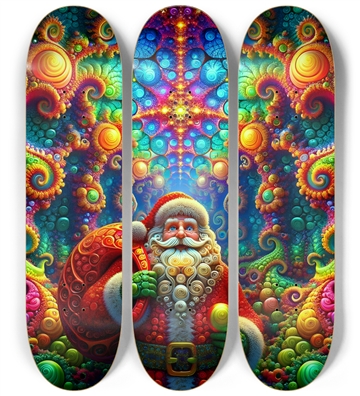 Psychedelic Fractal xmas Theme 8k 0016